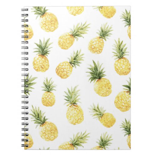 Tropical Yellow Pineapples Notebook