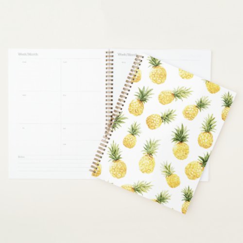 Tropical Yellow Pineapples Planner