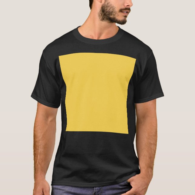 Tropical Yellow Solid Color T-Shirt (Front)