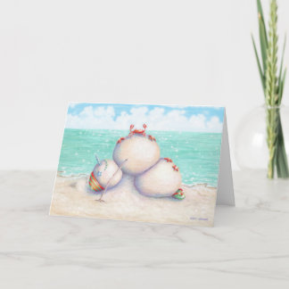 Tropical Yoga Christmas Card