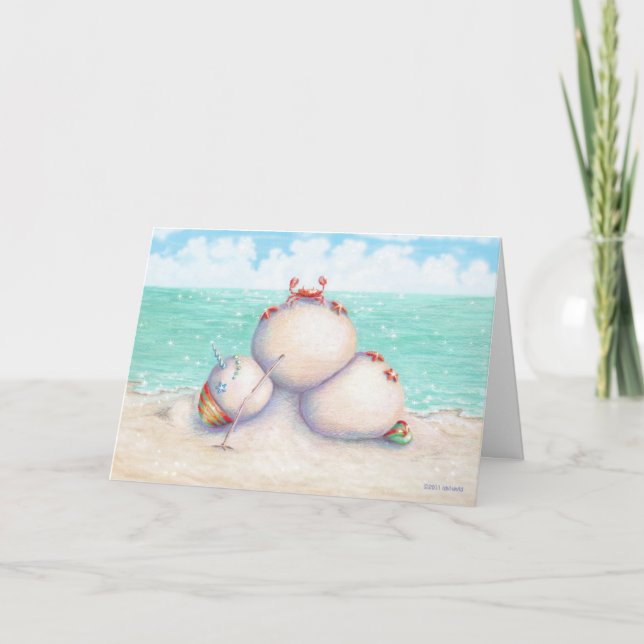 Tropical Yoga Christmas Card (Front)