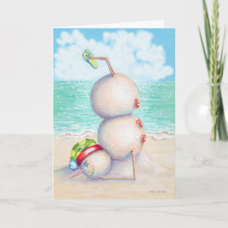 Tropical Yoga Christmas Card