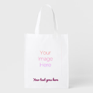 tropical your image retro neon 80's summer vibe grocery bag