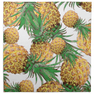Tropical Yummy Pineapple Pattern Cloth Napkin