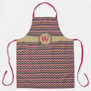 Tropical Zigzag All-Over Print Apron