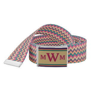 Tropical Zigzag Casual Belt
