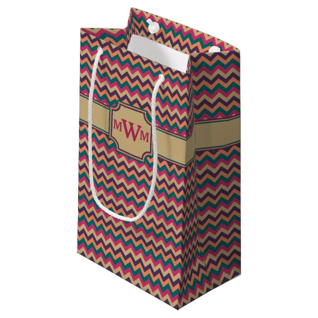 Tropical Zigzag Gift Bag (Front Angled)