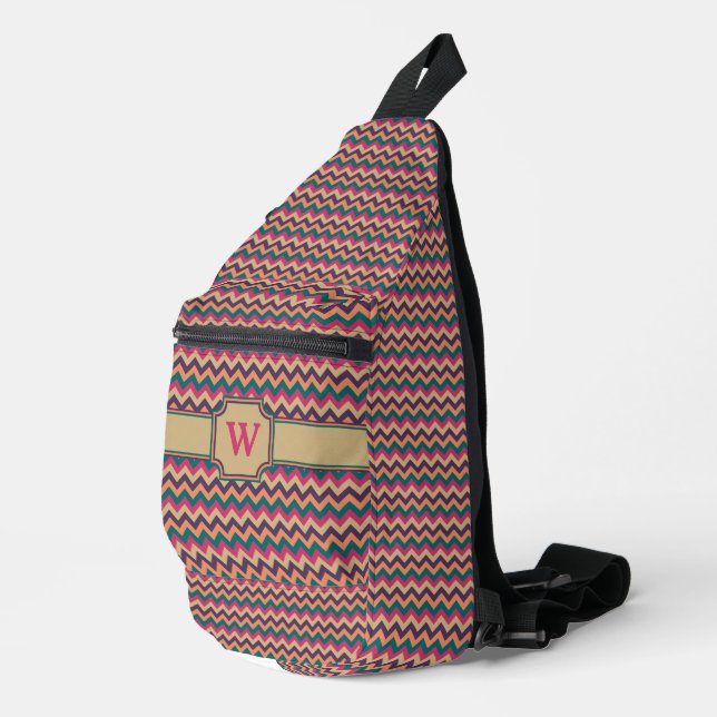 Tropical Zigzag Sling Bag (Right Corner)