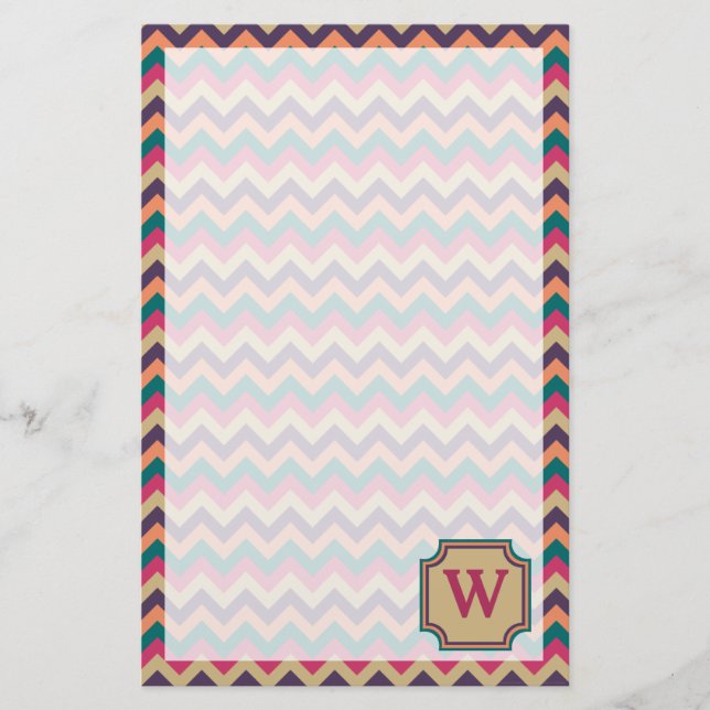 Tropical Zigzag Stationery (Front)