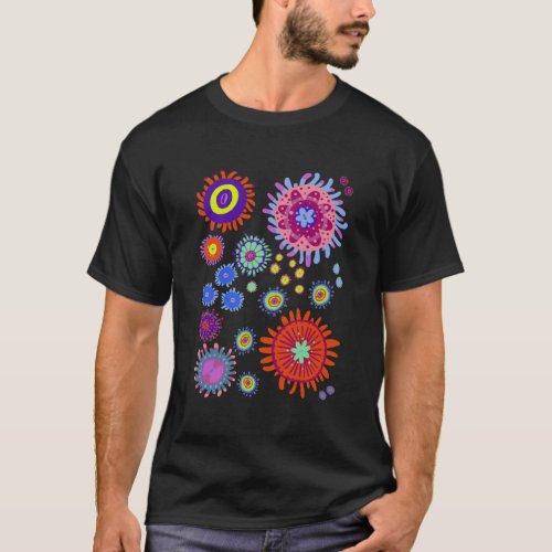 Tropical Zoanthid Saltwater Coral Pattern T_Shirt