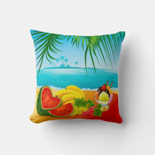 Tropicale Throw Pillow