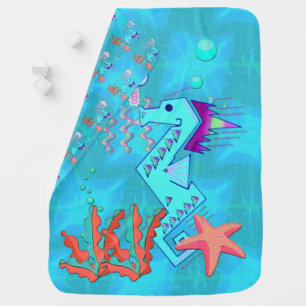 TropicalOcean Receiving Blanket