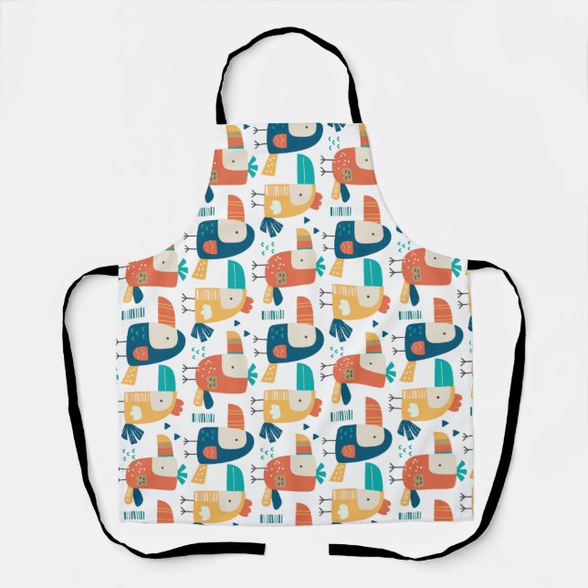 Tropicana And Bird Apron (Front)