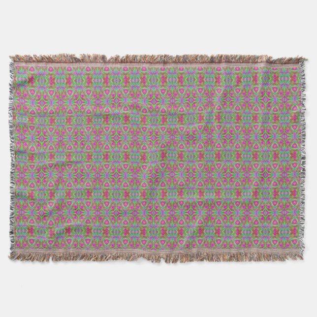 Tropicana Flamingo Throw Blanket (Front)