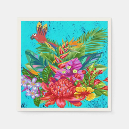 TropiColor Fusion Macaw  Floral Serenade Napkins