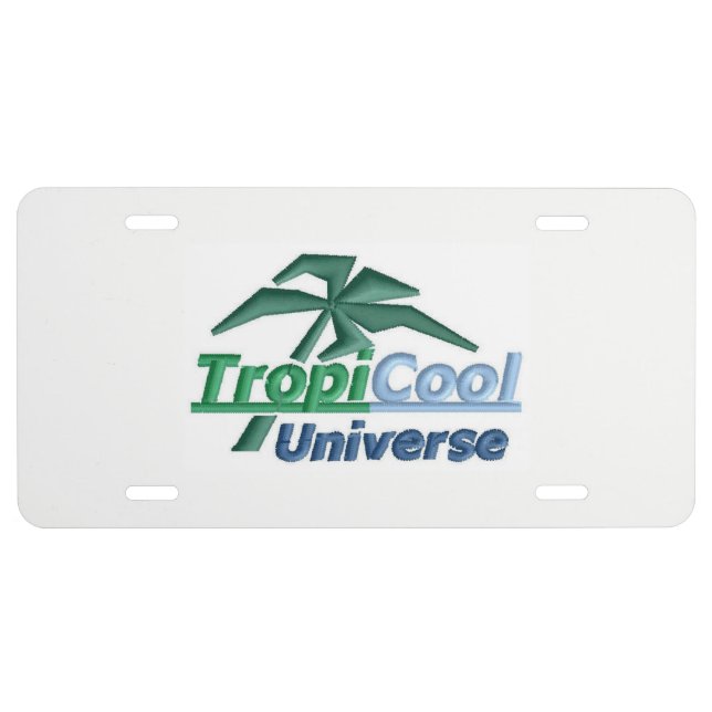 TropiCoolUniverse License Plate (Front)