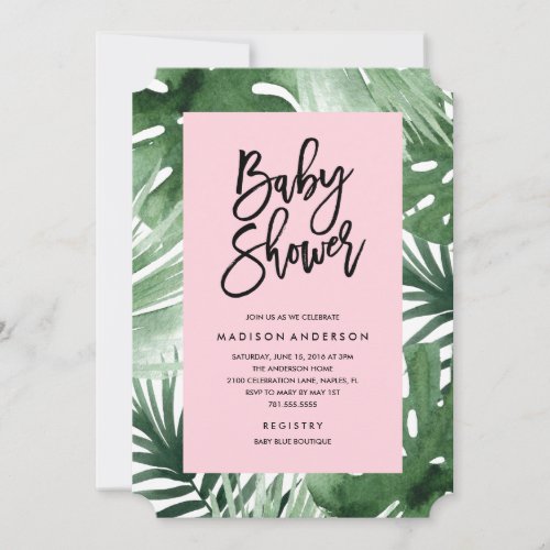 Tropics Baby Shower Invitation