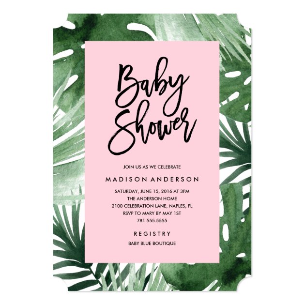 Tropics Baby Shower Invitation