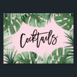 Tropics Cocktails Print<br><div class="desc">Celebrate your next baby shower, bridal shower or wedding with coordinating event signs!
Simply frame and display!</div>