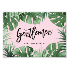 Tropics Gentlemens Room Print