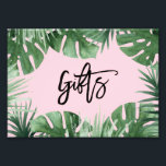 Tropics Gifts Print<br><div class="desc">Celebrate your next baby shower, bridal shower or wedding with coordinating event signs!
Simply frame and display!</div>