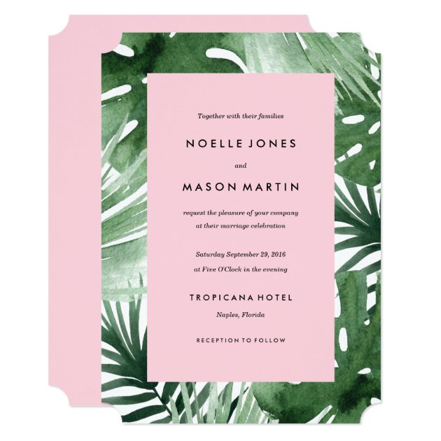 Tropics Wedding Invitation