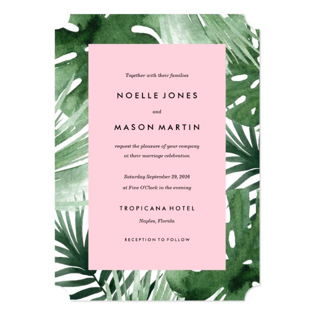 Tropics Wedding Invitation