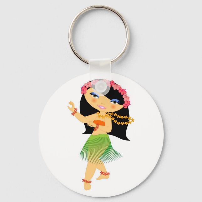 Tropo Girl hulla dancer Keychain (Front)