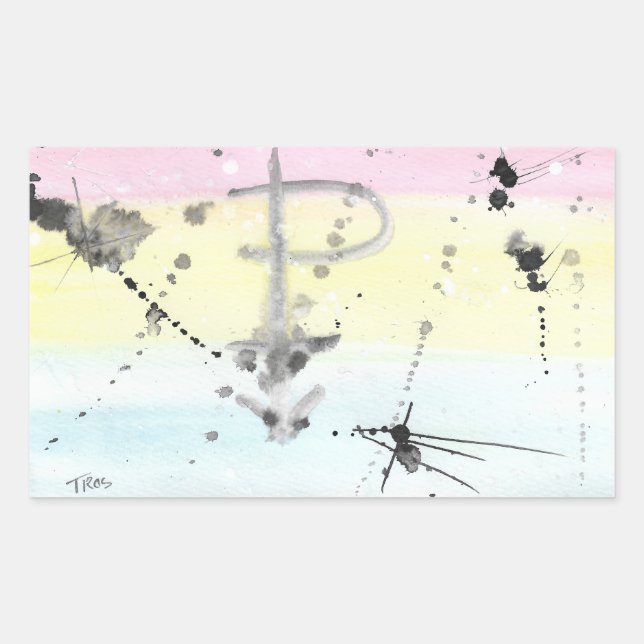 TROS Pansexual Pride Flag stickers (Front)