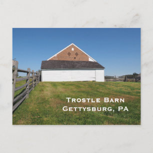 Trostle Barn in Gettysburg PA Postcard
