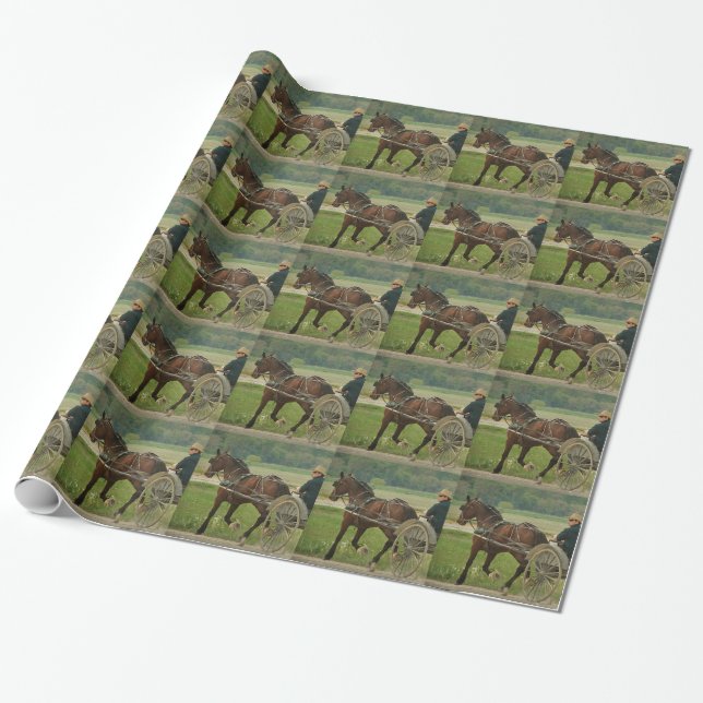 Trot On Home Wrapping Paper (Unrolled)