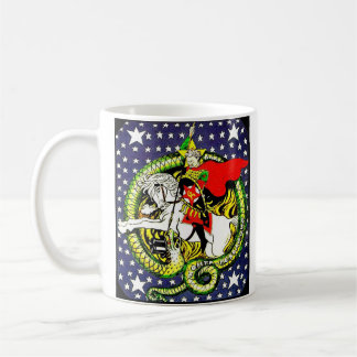 Trotsky slaying the reactionary dragon mug