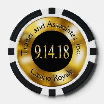 Trotter & Asso Final Corporate Party Casino Chip by glamprettyweddings at Zazzle