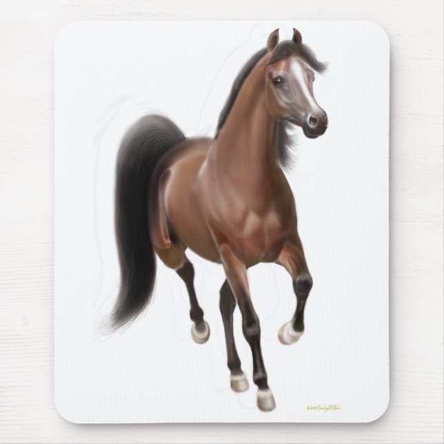 Trotting Arabian Horse Mousepad (Front)