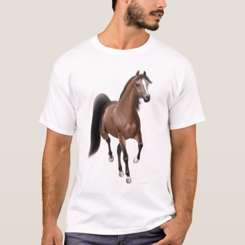Trotting Arabian Horse T_Shirt