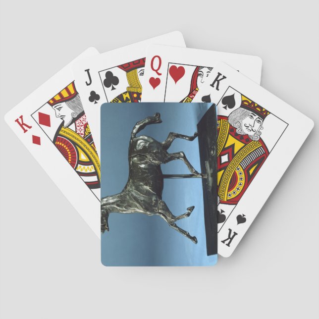 Trotting Horse (bronze) Poker Cards (Back)