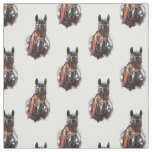 trotting horse painting. Customize me. Fabric