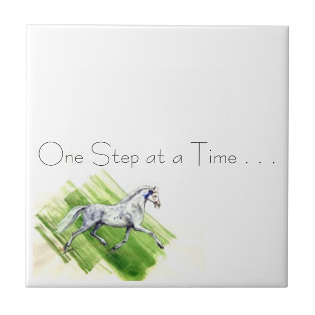 Trotting Pony . . . Ceramic Tile (Front)