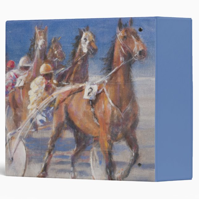 Trotting races Lancieux Brittany 2014 3 Ring Binder (Back/Spine)