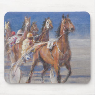 Trotting races Lancieux Brittany 2014 Mouse Pad