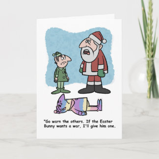 Trouble at the North Pole Card