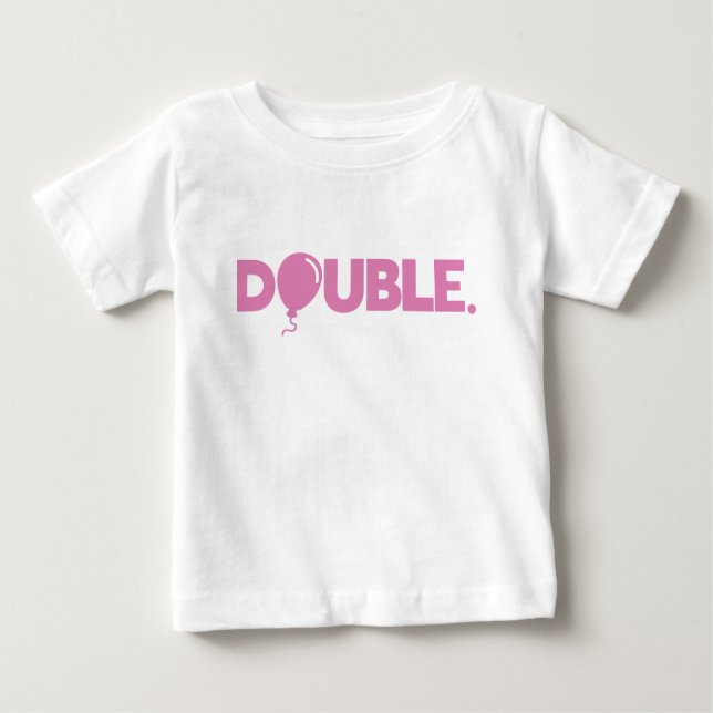 Trouble Double Funny Dad Son Daughter Matching Baby T-Shirt (Front)