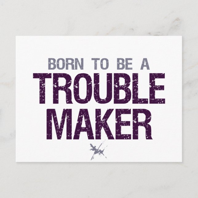 Trouble Maker postcard (Front)