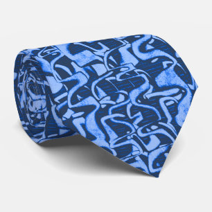 Trouble Retro Abstract Two-sided Neck Tie