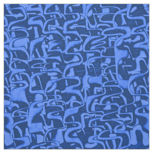 Trouble Retro Psychedelic Abstract Fabric