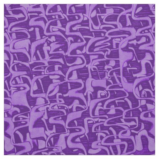 Trouble Retro Psychedelic Abstract Fabric