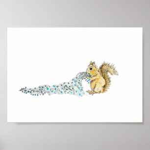 Trouble Squirrel Print