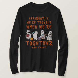 Trouble When Together ER Nurse ICU Nurse Halloween T-Shirt