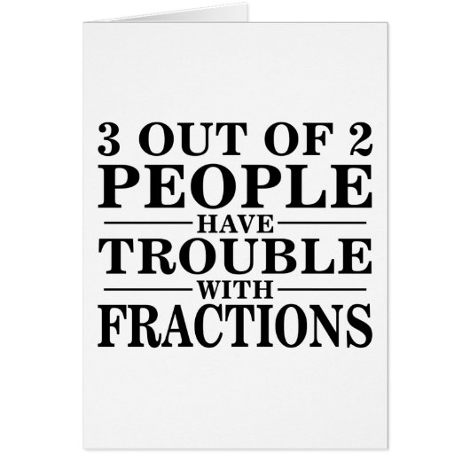 Trouble With Fractions Cards (Front)