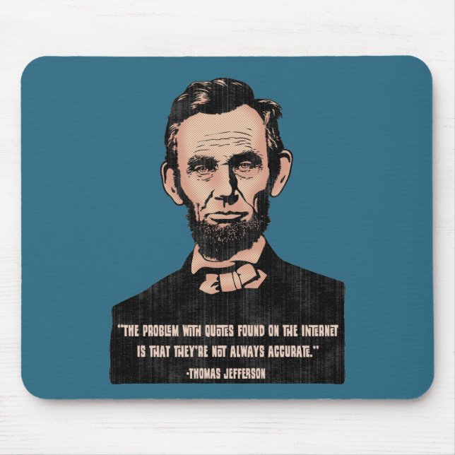 Trouble With Quotes Mouse Pad (Front)